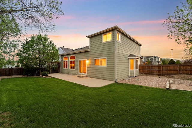 3371 Bexley Dr, Colorado Springs, CO 80922 - back of property featuring a patio