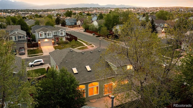 3371 Bexley Dr, Colorado Springs, CO 80922 - aerial perspective of suburban area featuring a mountainous background