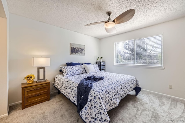 3734 Licorice Trl, Castle Rock, CO 80109 - bedroom featuring carpet, a textured ceiling, and ceiling fan