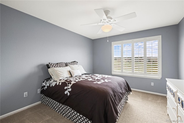 5049 Heatherglen Dr, Highlands Ranch, CO 80130 - bedroom with carpet floors, baseboards, and ceiling fan