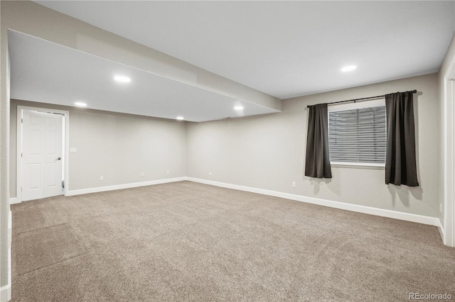 5049 Heatherglen Dr, Highlands Ranch, CO 80130 - empty room featuring carpet flooring, recessed lighting, and baseboards