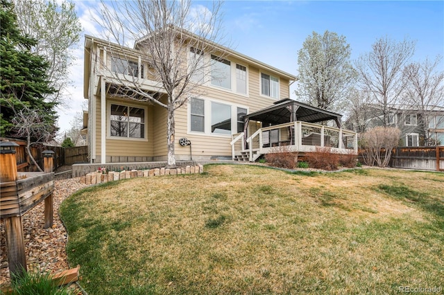 5049 Heatherglen Dr, Highlands Ranch, CO 80130 - back of property featuring a gazebo