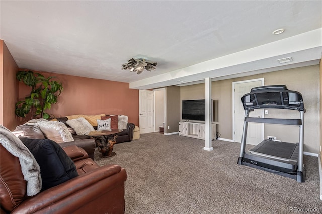 42313 Vista Rdg, Parker, CO 80138 - living area featuring carpet and baseboards