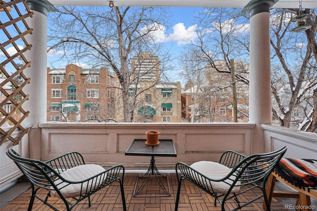 view of balcony