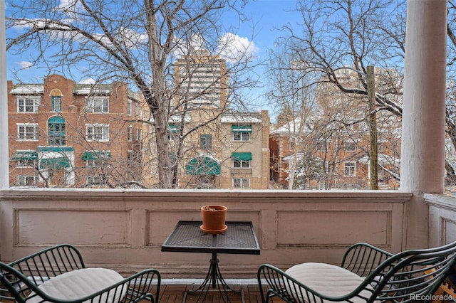 view of balcony