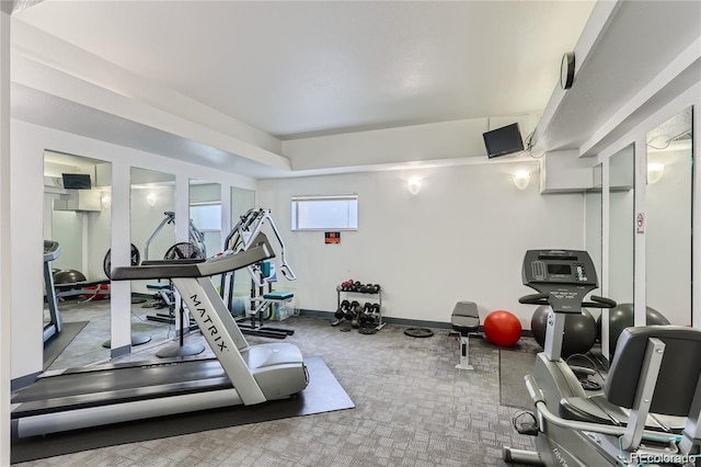 view of workout room