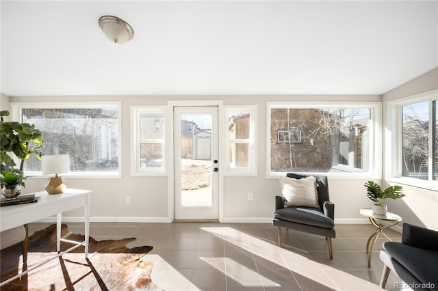 view of sunroom