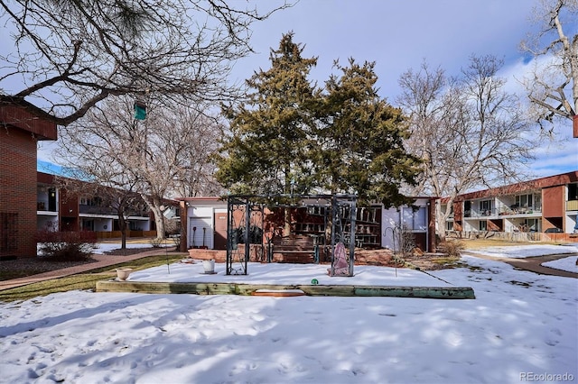 view of front of home with a residential view