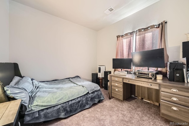 bedroom with carpet floors