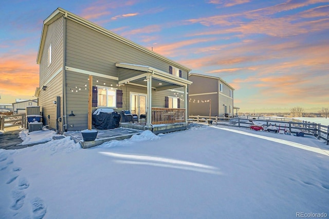 view of front of house with a porch