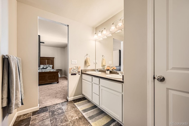 bathroom with vanity