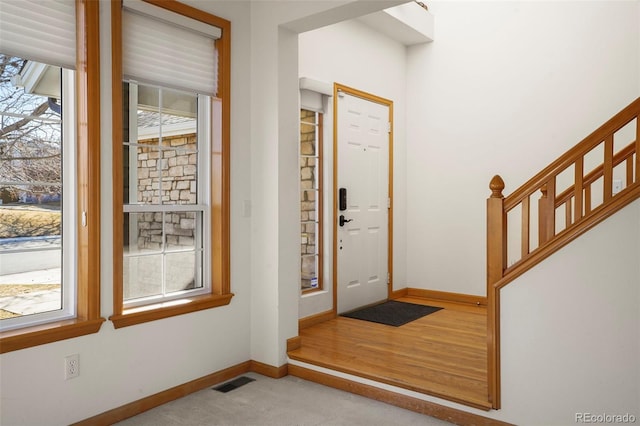 entryway with plenty of natural light