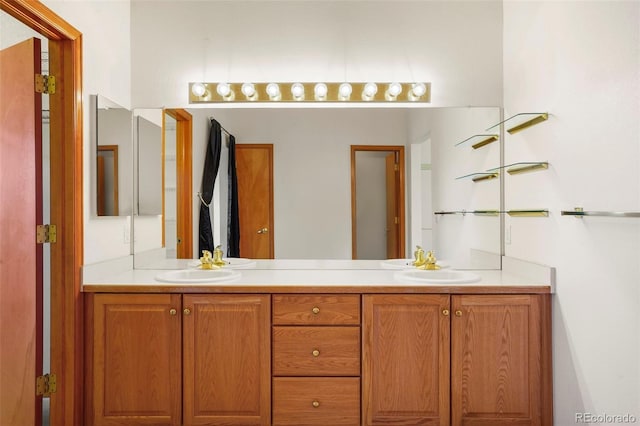 bathroom with vanity