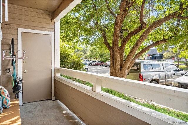 view of balcony