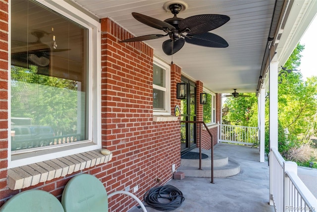6150 Reed St, Arvada, CO 80003 - porch featuring ceiling fan