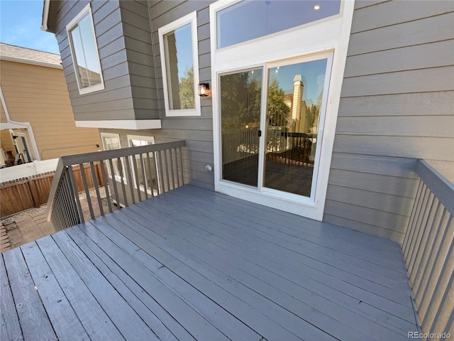 view of wooden terrace