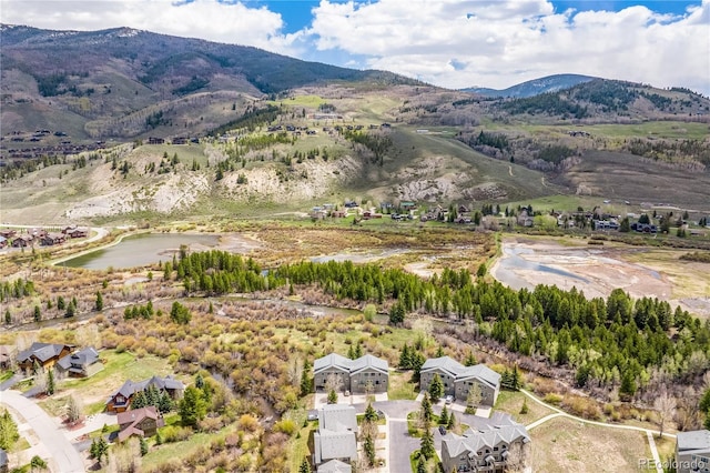 133 Creek Ln, Silverthorne, CO 80498 - aerial view of property and surrounding area with a mountain backdrop