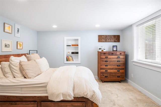 1767 S Sherman St, Denver, CO 80210 - bedroom with multiple windows, baseboards, carpet floors, and recessed lighting