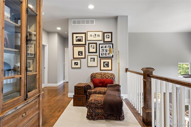 6175 Puma Sands, Lone Tree, CO 80124 - sitting room featuring dark wood-type flooring, baseboards, and recessed lighting