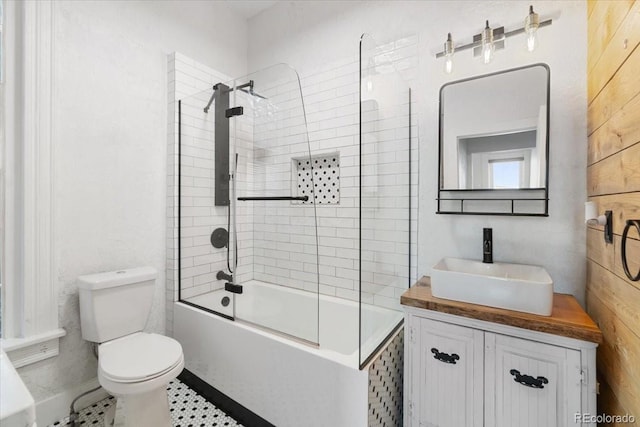 1103 Lipan St, Denver, CO 80204 - bathroom with toilet, vanity, and shower / bath combination