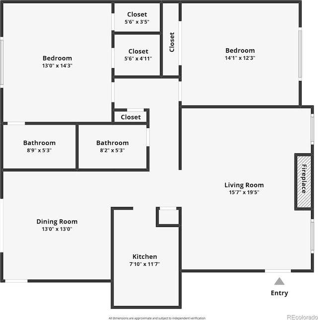 3855 S Monaco St Unit 208, Denver, CO 80237 - view of floor plan / room layout