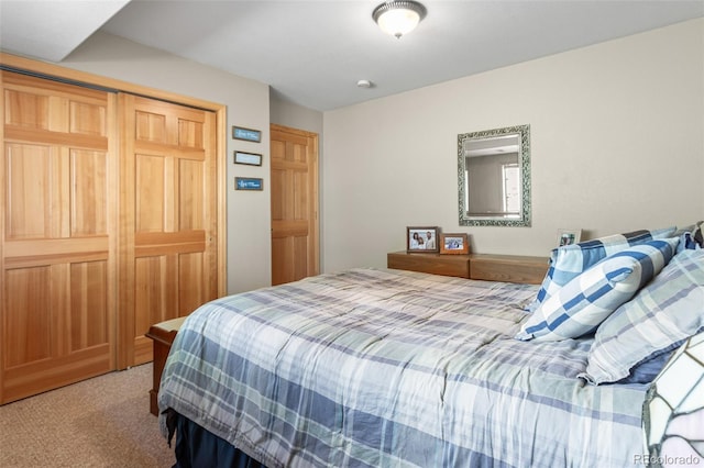 bedroom with carpet floors