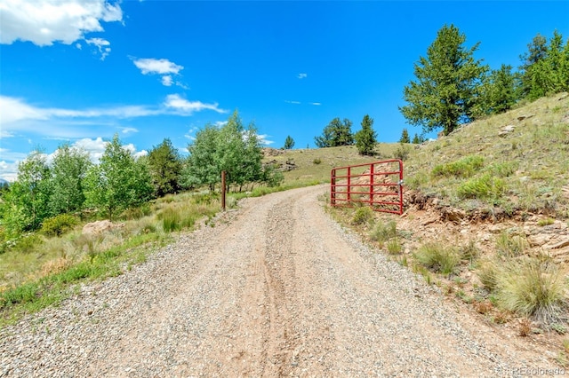 view of street featuring a rural view