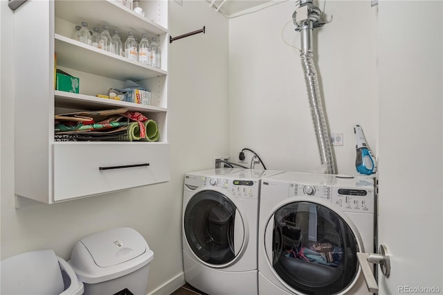 1750 Wewatta St Unit 525, Denver, CO 80202 - laundry room with washing machine and dryer