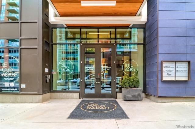 1750 Wewatta St Unit 525, Denver, CO 80202 - view of exterior entry featuring french doors