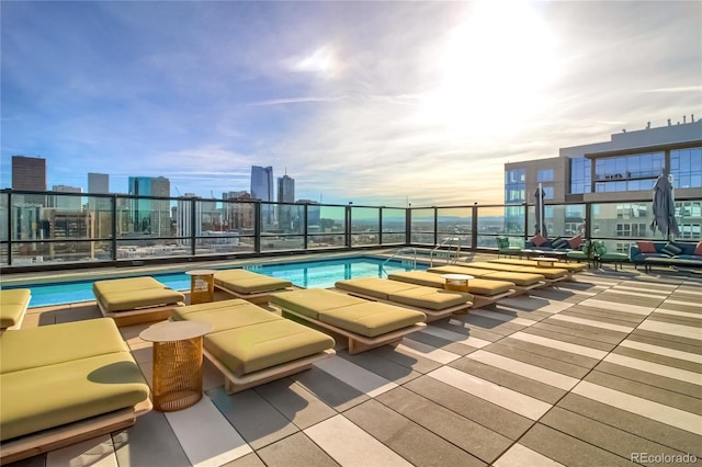 1750 Wewatta St Unit 525, Denver, CO 80202 - community pool with a view of city