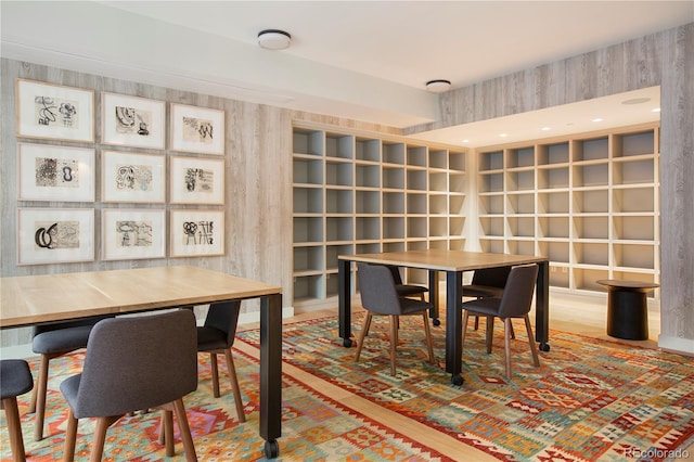1750 Wewatta St Unit 525, Denver, CO 80202 - dining room with built in shelves