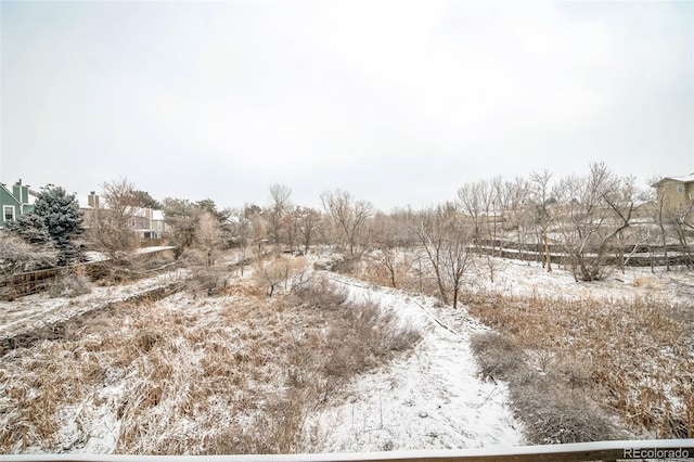 view of snowy landscape