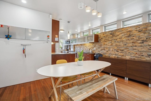190 W Archer Pl, Denver, CO 80223 - dining area with light wood-style floors
