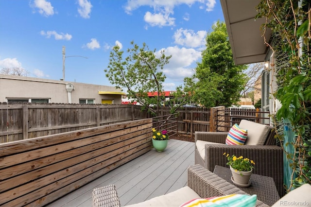 190 W Archer Pl, Denver, CO 80223 - deck with a fenced backyard