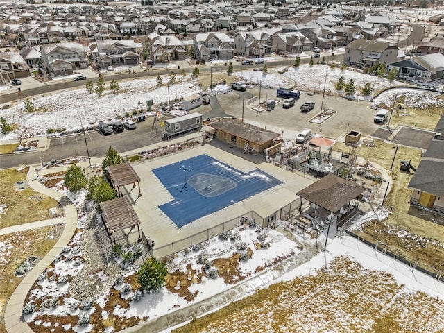 9028 S Catawba St, Aurora, CO 80016 - snowy aerial view with a residential view