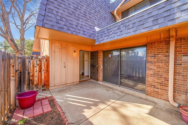 view of patio with fence