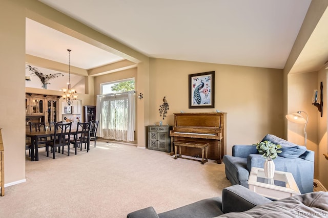 9229 Sugarstone Cir, Highlands Ranch, CO 80130 - living room with a chandelier and carpet floors
