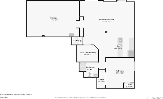 9229 Sugarstone Cir, Highlands Ranch, CO 80130 - room layout