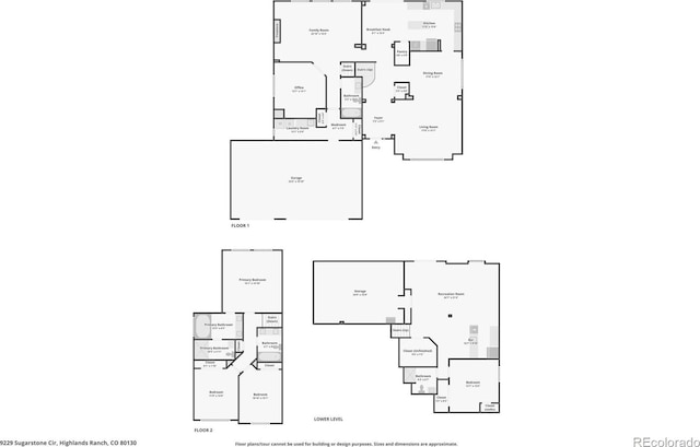 9229 Sugarstone Cir, Highlands Ranch, CO 80130 - floor plan / room layout