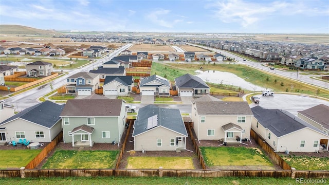 aerial view of residential area
