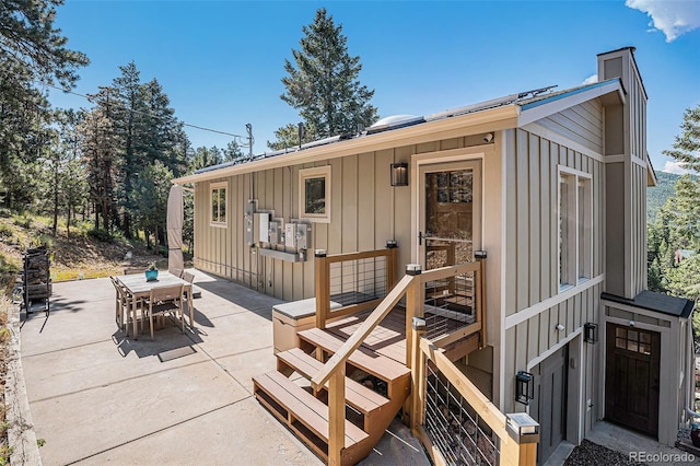 32783 Lodgepole Cir, Evergreen, CO 80439 - view of outbuilding with outdoor dining area