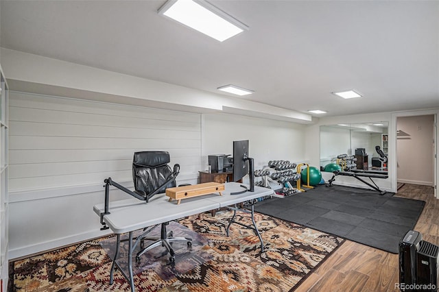 32783 Lodgepole Cir, Evergreen, CO 80439 - office featuring wood finished floors