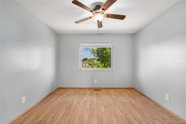 17503 E Lasalle Dr, Aurora, CO 80013 - spare room with ceiling fan and wood finished floors