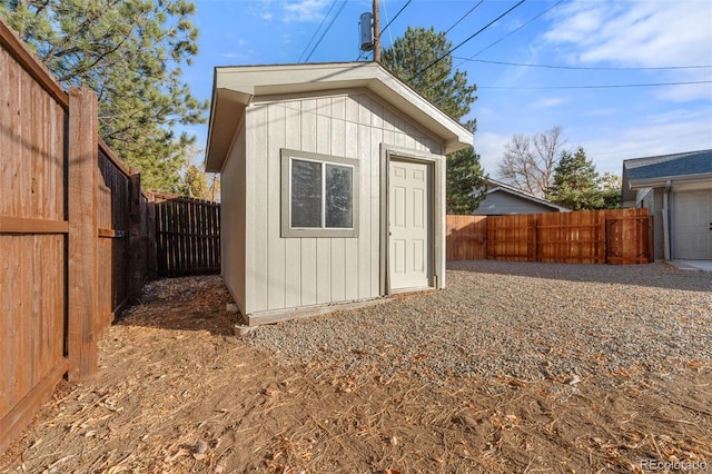 view of outbuilding