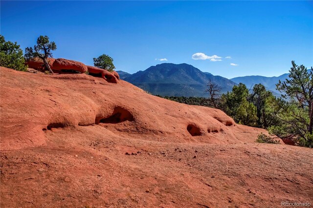 view of mountain feature