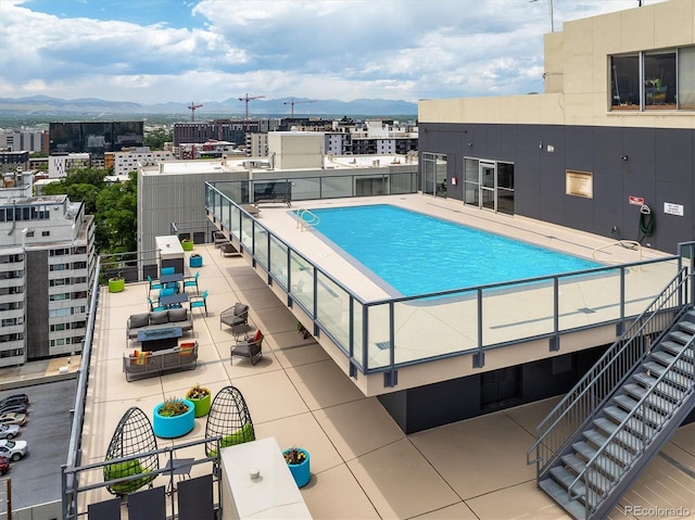 790 N Washington St Unit 1210, Denver, CO 80203 - community pool with a mountain view and a city view