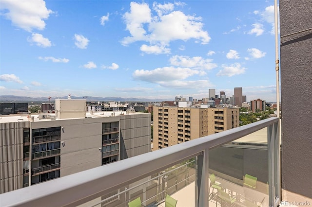 790 N Washington St Unit 1210, Denver, CO 80203 - balcony with a view of city and a mountain view