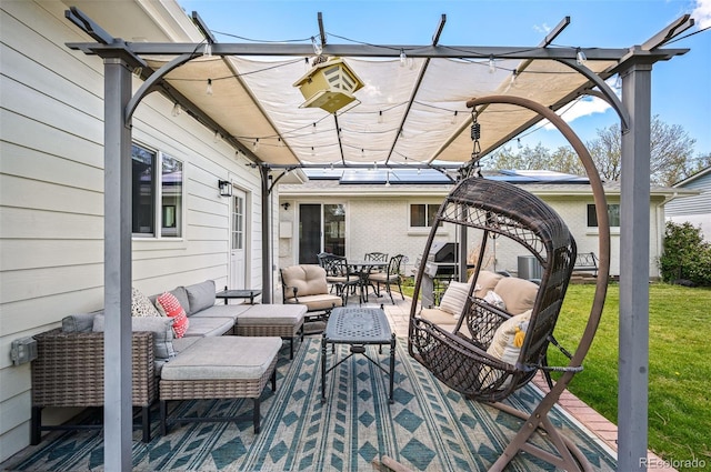 986 S Jersey St, Denver, CO 80224 - view of patio featuring an outdoor hangout area and outdoor dining area
