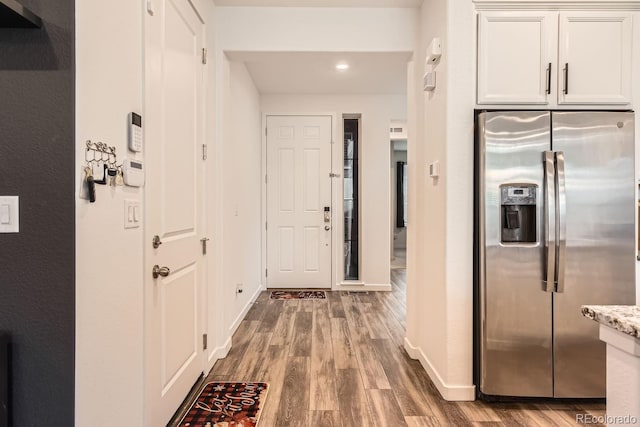 interior space featuring hardwood / wood-style flooring