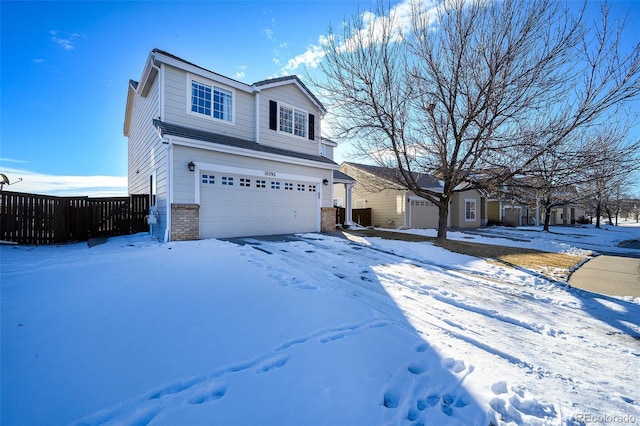 front facade featuring a garage